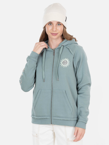 Poleron Fz Suny Day Full Zip Olivo Mujer Rip Curl