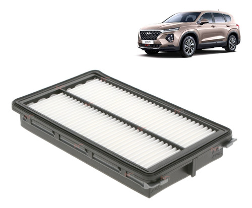 Filtro Aire Para Hyundai Santa Fe 2019-2020 2.2 Diesel Corea