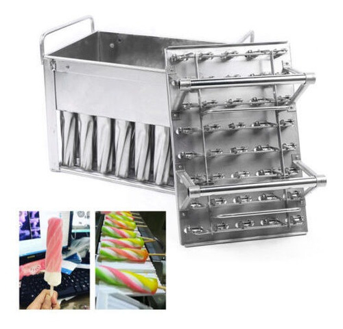 Quality 40pcs Stainless Steel Molds Lolly Popsicle Ice C Lvv