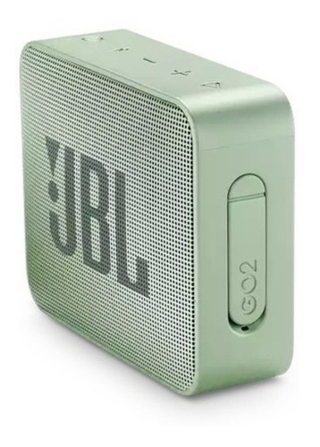 Imagen 3 de 5 de Parlante JBL Go 2 portátil con bluetooth seafoam mint