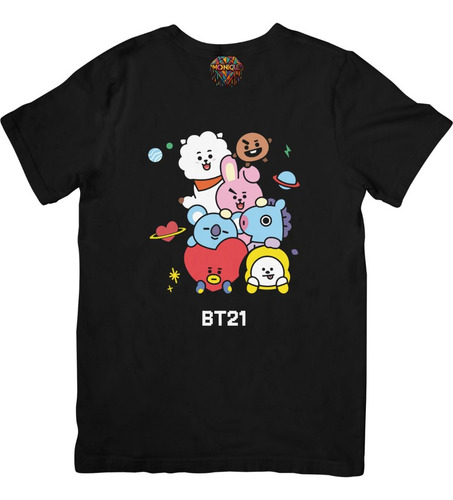 Playera Estampada Bts Bt21 Dtf Monique