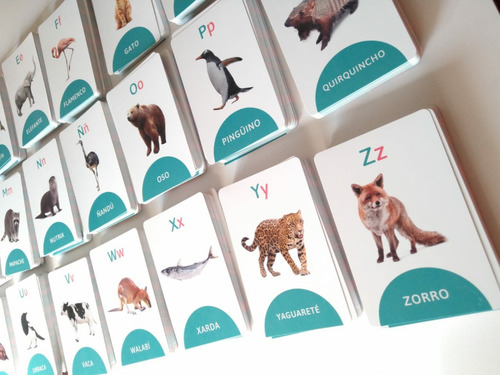 Imagen 7 de 9 de Cartas Didácticas Infantiles Con Letras, Palabras Y Sílabas