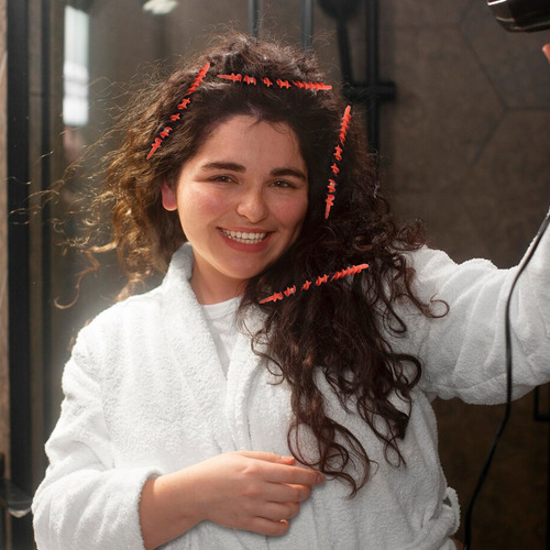 22 Rulos De Pelo Rizado Con Rizos En Espiral, Grandes Varill