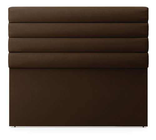 Cabeceira California Para Cama Box King 190 Cm Suede Cor Marrom