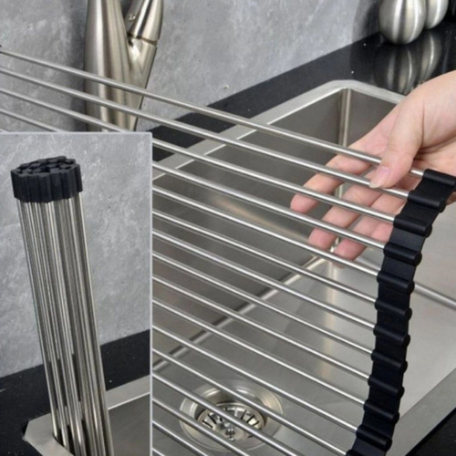 Imagem 10 de 10 de Esteira Escorredor Grelha De Alimentos E Louça Em Aço Inox