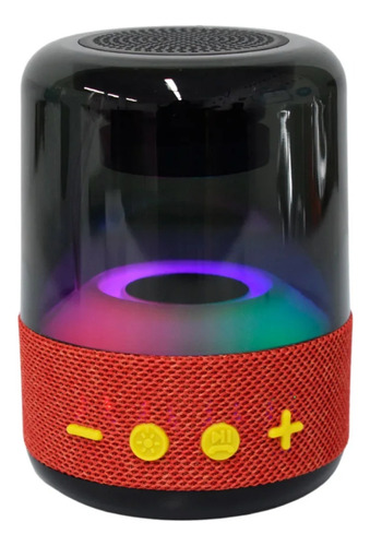 Mini Bocina Bluetooth Con Luces Led 360° Radio Fm/am