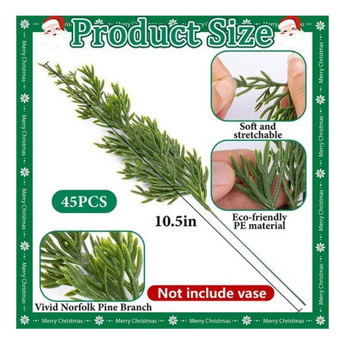 45 Arreglo Floral Navideño Con Agujas De Pino Para La Mesa