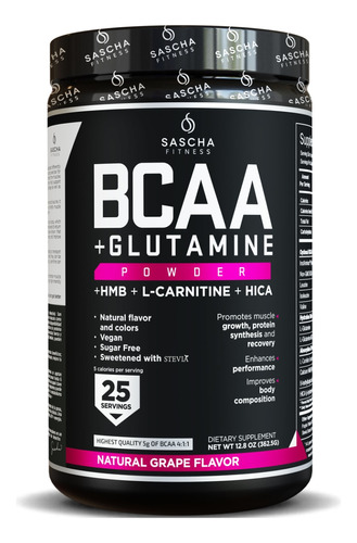 Bcaa + Glutamina Sascha Fitness 