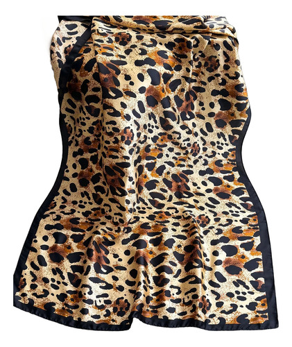 Bufanda Pashmina Blissia Camell Leopard Print 180x85 Cm