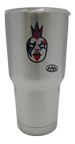 Vaso Térmico Termo Lucha Libre Aaa 30 Oz Psycho Clown Od7684 Color Plateado