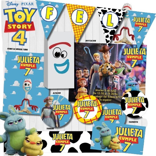 Kit Imprimible Personalizado Toy Story Candy Cumple Deco