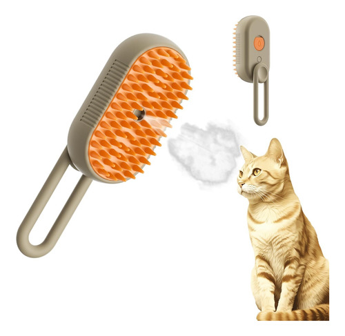 Cat Steamy Brush 3 En 1 Spray Cat Brush Para Shedding