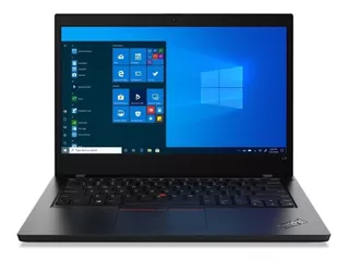 Notebook Lenovo ThinkPad L14 negra 14", Intel Core i5 10210U 8GB de RAM 256GB SSD, Intel UHD Graphics 1920x1080px Windows 10 Pro