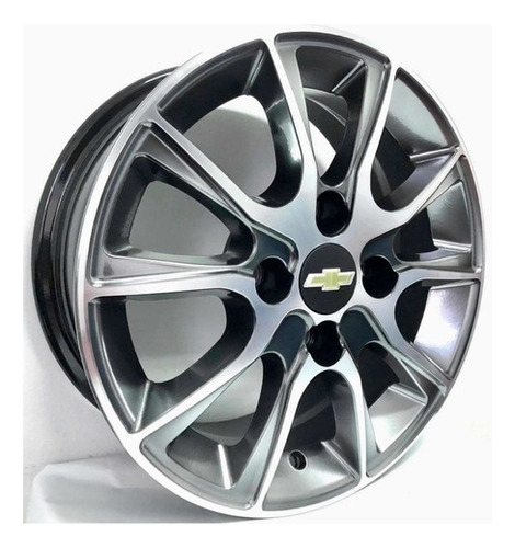 Rodas Scorro S220 Onix Celta Corsa Aro 15 4x100 (jogo)+bicos Cor Diamantado Cromo