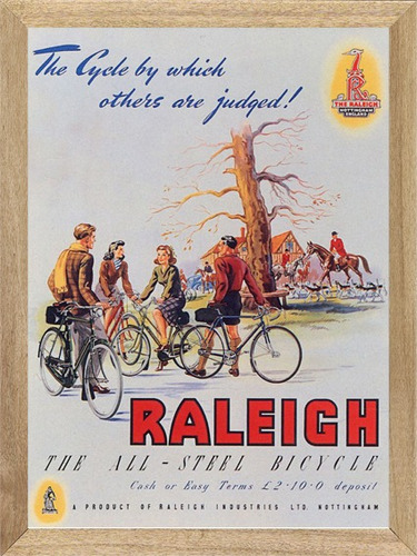 Bicicletas Raleigh  , Cuadro, Poster, Publicidad  H212