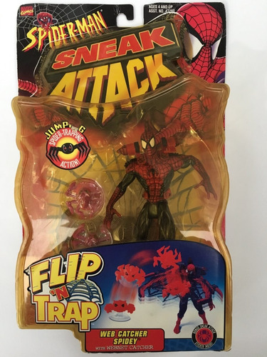 Spider-man Sneak Attack Filp N Trap Toybiz 1998 Marvel
