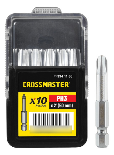 Puntas Phillips Magnética N3 50mm Crossmaster 9941166