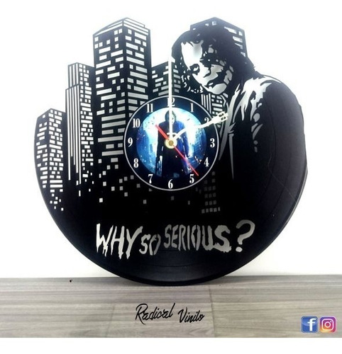 Reloj De Vinilo The Joker Guason  Regalos Decoracion