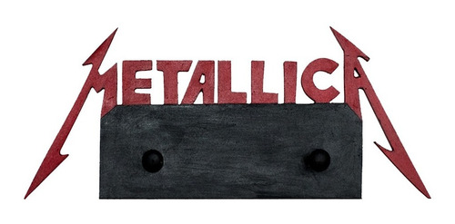 Imagen 1 de 1 de Metallica - Llavero De Madera