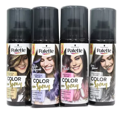 Tinte De Fantasia Lavable En Spray Para Cabello 4pz Colores