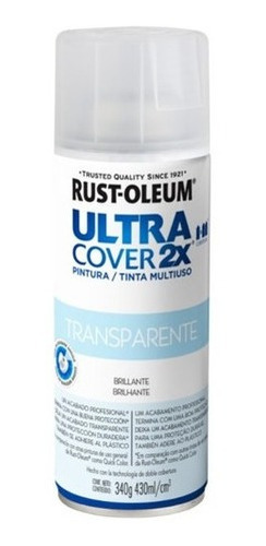 Spray Aerosol Ultra Cover 2x Transparente Brill. Rust Oleum