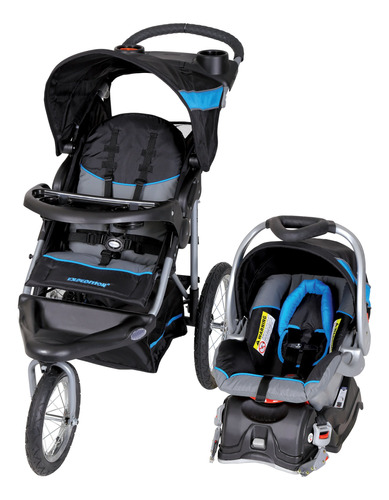 Cochecito Jogger Para Bebé Con Sistema De Viaje, Color Azul