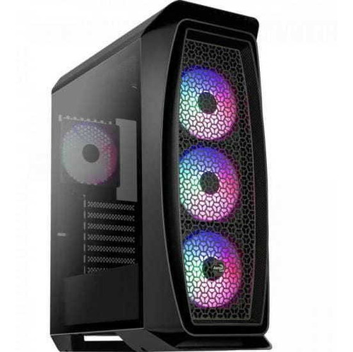 Imagem 6 de 10 de Gabinete Gamer Mid Tower Rgb Aero One Frost Preto Aerocool