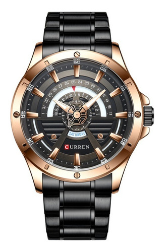 Reloj De Cuarzo Acero Inoxidable Curren 8381 Para Hombres