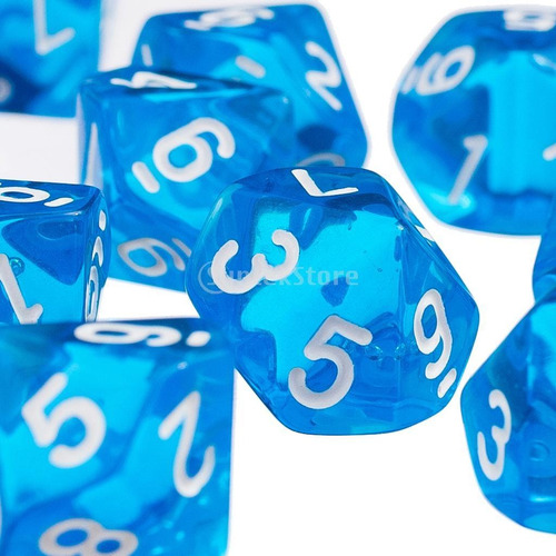 Imagen 6 de 6 de 30dados Poliédricosd10 Para Mazmorras Y Dragones Mtg Rpg Toy