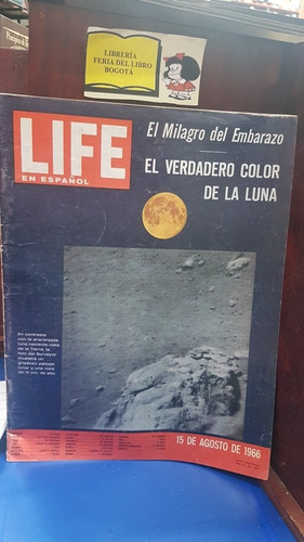 Revista Antigua - Life - 1966 -el Verdadero Color De La Luna