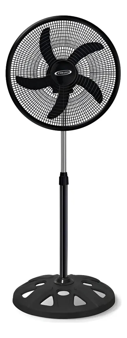 Ventilador de Pie Embassy Industrial de 20" con 5 Aspas y Oscilación
