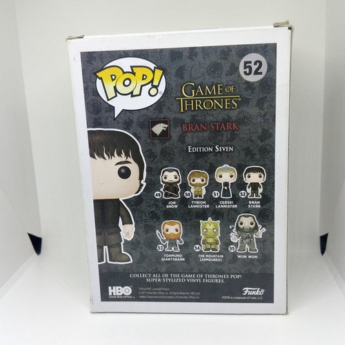Figura Colección Funko Pop Game Of Thrones Brandon Stark