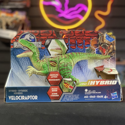 Jurassic World Velociraptor Dino Hybrid Hasbro 2016 (Usado)