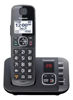 Teléfono Panasonic TGE633 inalámbrico rural - color negro