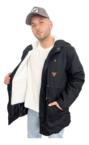 Customs Ba Camperas Hombre Parka Con Piel Campera  Premium