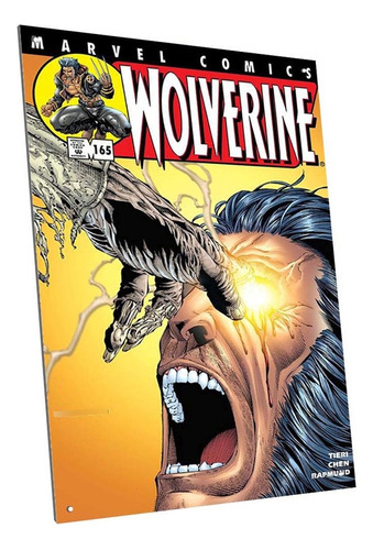Cartel Chapa Decorativo Portada Comic Wolverine Modelo A6
