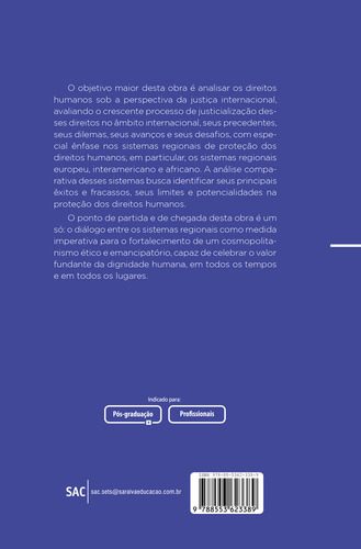 Direitos Humanos E Justiça Internacional, De Piovesan, Flávia. Editora Saraiva Jur, Capa Mole, Edição 10° Em Português, 2024