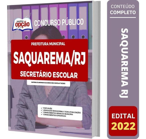 Apostila Concurso Saquarema Rj - Secretário Escolar