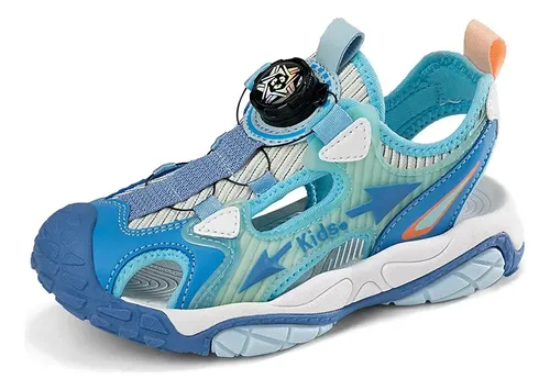 Sandalias De Lona Con Hebilla Giratoria Para Niños Y Niñas