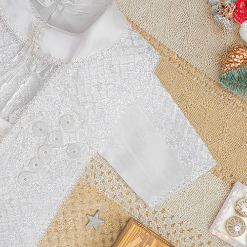 Ropón Traje Bautizo Niño Jb 1515 | Hermoso Y Elegante Blanco 12 Meses