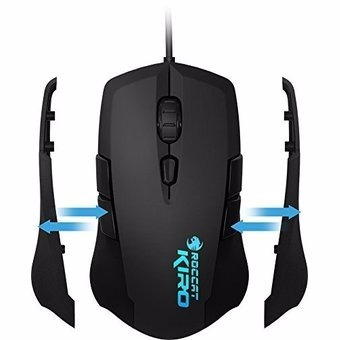 Mouse Gamer Roccat Kiro, 4000 Dpi, Ambidiestro, Negro, 8 Bot