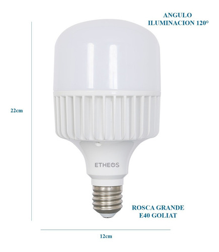 Pack X4 Lampara Led Foco Alta Potencia 80w Galponera E40