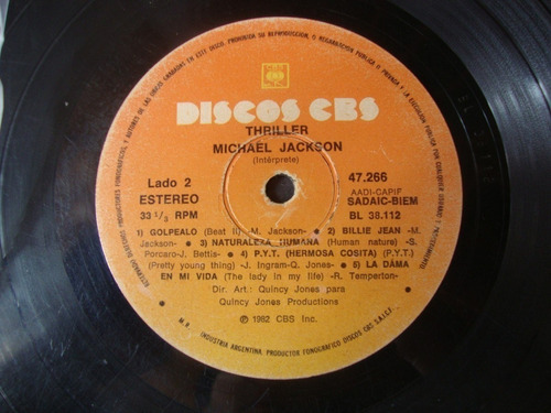 Sin Tapa Disco Michael Jackson Thriller Si1