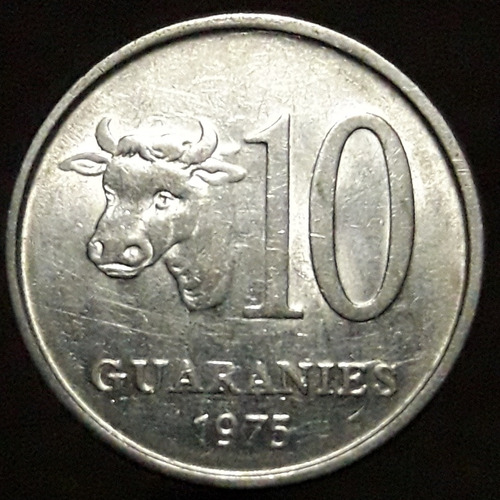 Moneda Paraguay 10 Guaraníes 1975