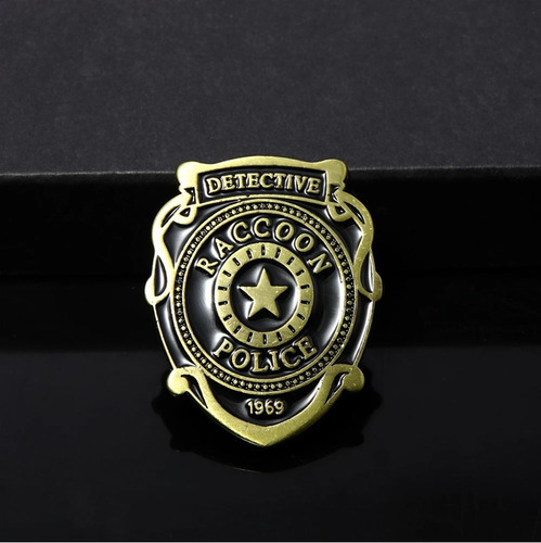 Pin Raccon Police Department Resident Evil Oro Viejo Metal