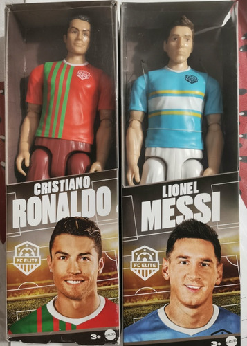 Figura Fc Elite Mattel Cristiano Ronaldo Y Messi (Usado)