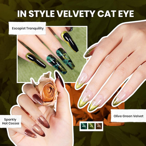 Set De Esmalte De Uñas En Gel De Otoño, 20 Colores Base Ma 0-1 20 Colors Urban Elegance