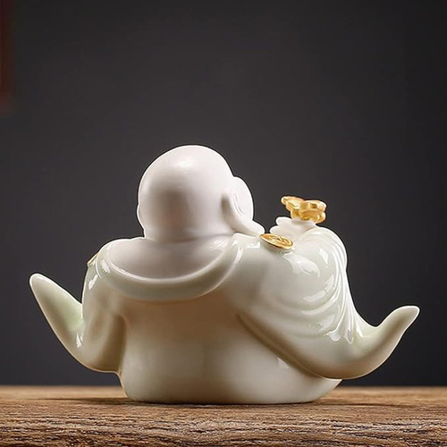 Buda De La Abundanci Cerámica Maitreya Buda Sonriente 10cm