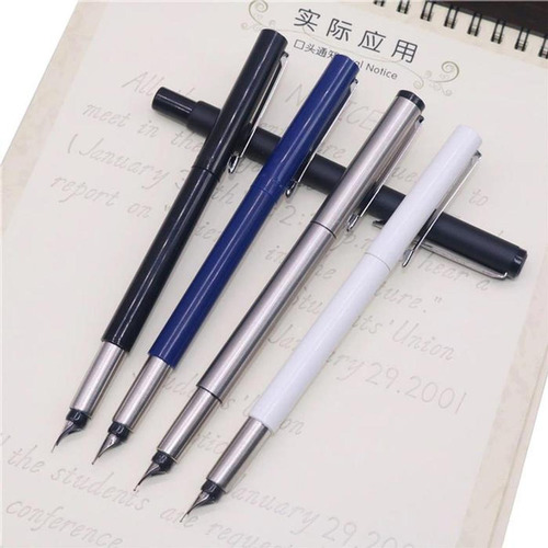 Bolígrafo Tipo Fuente Rellenable, Mxhvo-008, 2pzas, 0.5mm, 5 Tinta Café Exterior Café