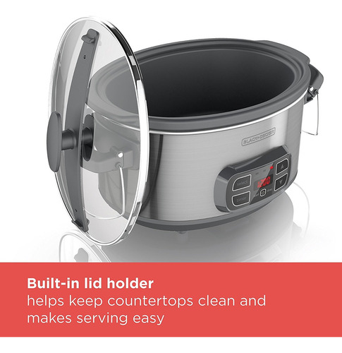 Negro + Decker Scd1007 7 Quart Programable Olla De Cocción L